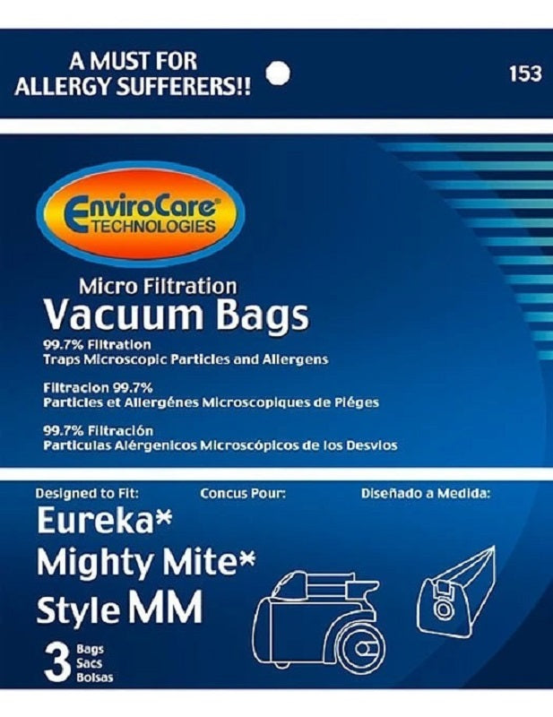 Sanitaire Type MM Vacuum Bags by Envirocare, 3-Pack, Fits SC3683 SC3686 SL3681
