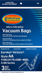 Eureka Style AA Vacuum Bags by Envirocare, 3-Pack, Fits Eureka Victory & Sanitaire SC4570