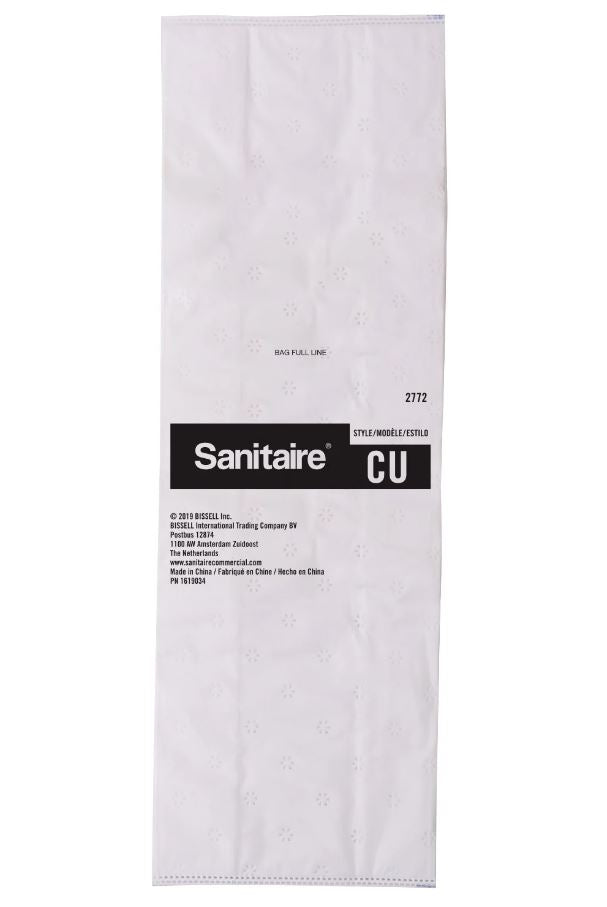 Sanitaire Style CU Vacuum Bags, 5-Pack, Fits SC7500A, High-Filtration Fabric
