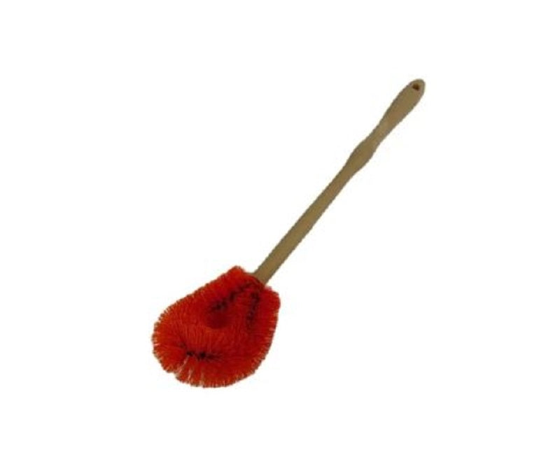 Bowl Brush - Orange Plastic Bristles, Plastic Handle Case 24