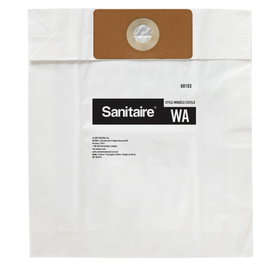 Sanitaire Style WA Wide Area Vacuum Bags, 3-Pack, OEM# 68103, Fits SC6093A