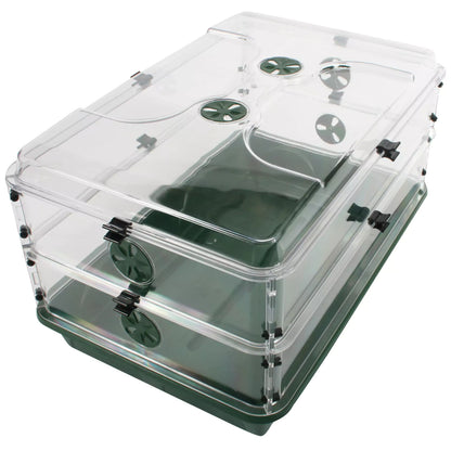 EarlyGrow Domed Propagator with 2 Height Extenders and Locking Clip Set