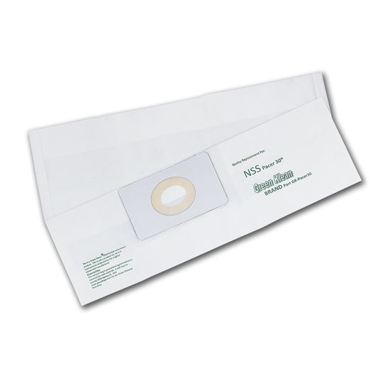 NSS Pacer 30 Wide Area Vacuum Bags by Green Klean, 36-Pack Case, OEM# 3190791