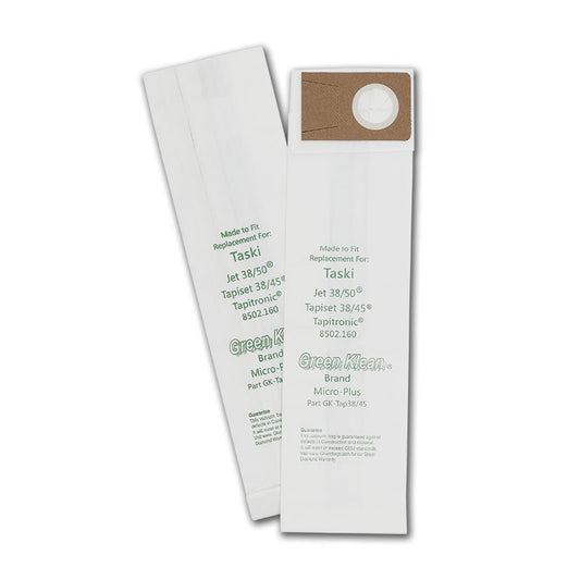 Taski Jet 38/50 Vacuum Bags by Green Klean, 100-Pack Case, OEM# 8502 160