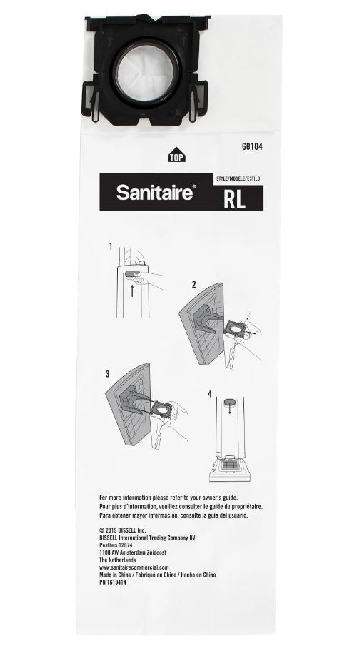 Sanitaire Style RL Vacuum Bags, 5-Pack, Fits SC5500 EON Windsor Sensor SEBO Kenmore