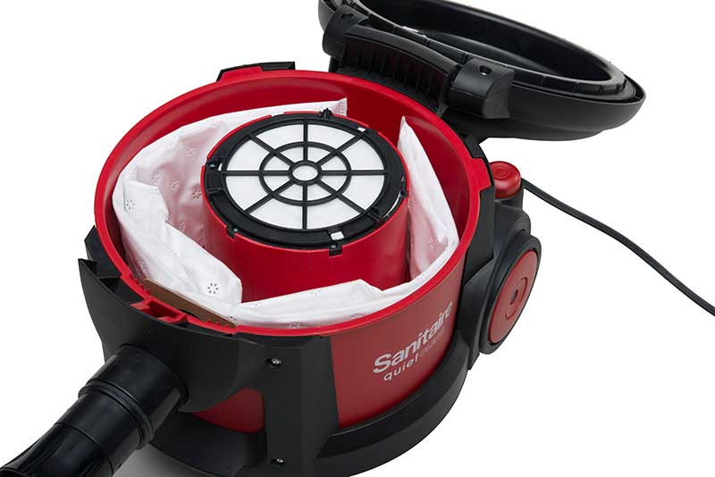 Sanitaire SC3700A Commercial Canister Vacuum, HEPA, 9 Amp, 32 ft Cord, CRI Approved