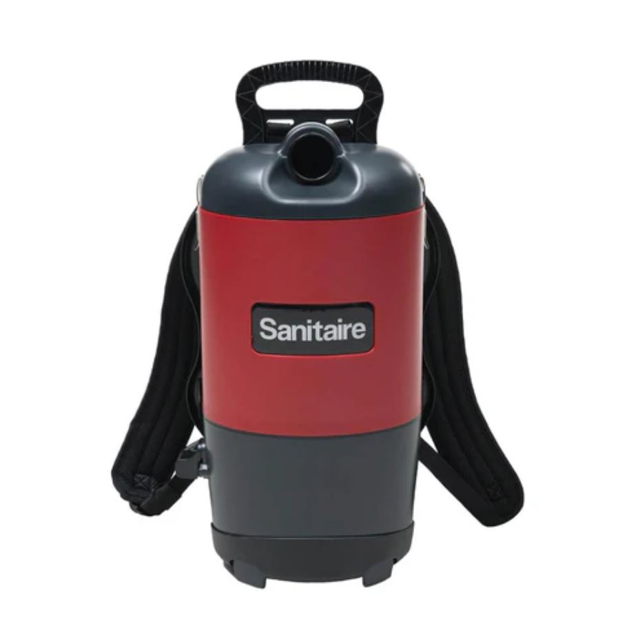 Sanitaire SC412B Commercial Backpack Vacuum, 6 Qt HEPA, 50 ft Cord