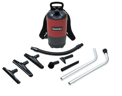 Sanitaire SC412B Commercial Backpack Vacuum, 6 Qt HEPA, 50 ft Cord